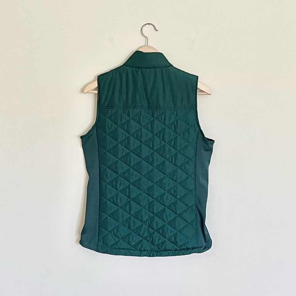 NEW Maurices Gilet Quilted Pine Green Zip Up Puffer Vest Women’s size Small - Picture 6 of 8